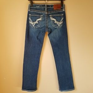 Big Star Rikki Slim Leg Distressed Jeans Size 25
